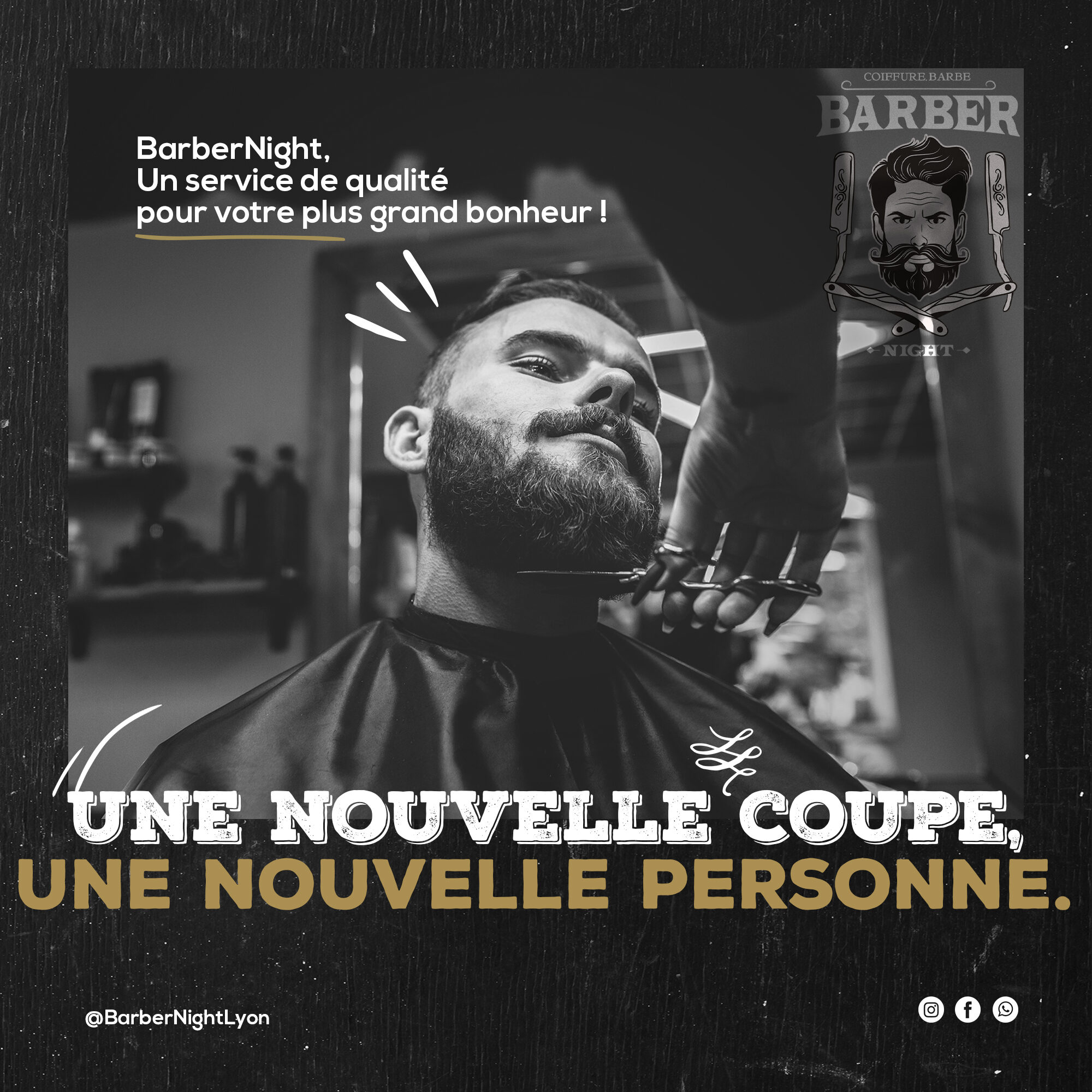 Publication Instagram Barber Night Lyon
